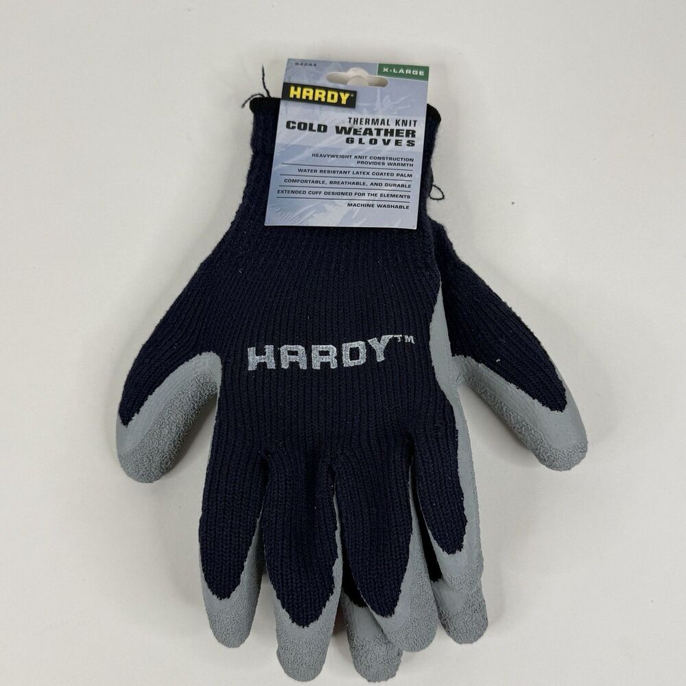 Hardy Thermal Knit Cold Weather Gloves Heavyweight Water Resistant XL t-1057